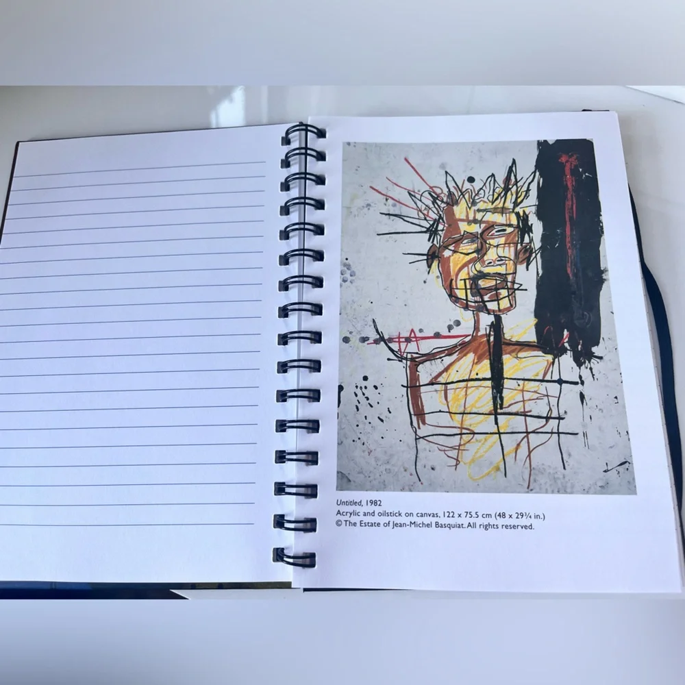 NEW! JEAN-MICHEL BASQUIAT SPIRAL BOUND LINED BLANK JOURNAL NWT